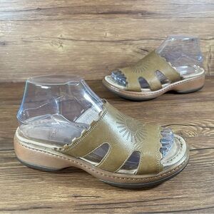 Dansko Eve Aztec Leather Slip-On Slides Sandals Women’s Size 6.5 (37) Shoes